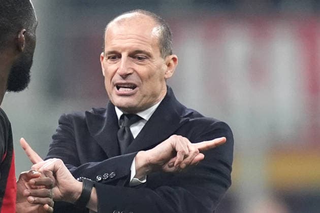 AC Milan™s head coach Massimiliano Allegri , AC Milan s Fikayo Tomori during the Serie A soccer match between Milan and Lazio at the San Siro Stadium in Milan , north Italy - Saturday , November 29 , 2025. - Soccer .  Copyright: xSpada LaPressex