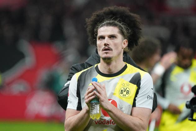 Soccer, 1 Bundesliga, Season 2025 2026, Bayer 04 Leverkusen Borussia Dortmund 29 11 2025, Bayarena Leverkusen Marcel Sabitzer BVB , Action, Single image