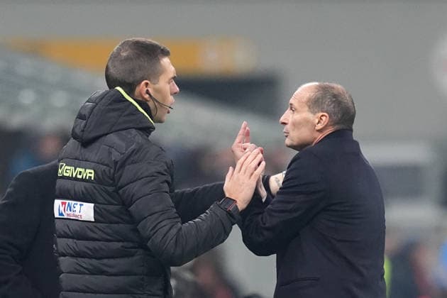 AC Milan™s head coach Massimiliano Allegri , during the Serie A soccer match between Milan and Lazio at the San Siro Stadium in Milan , north Italy - Saturday , November 29 , 2025. - Soccer .  Copyright: xSpada LaPressex