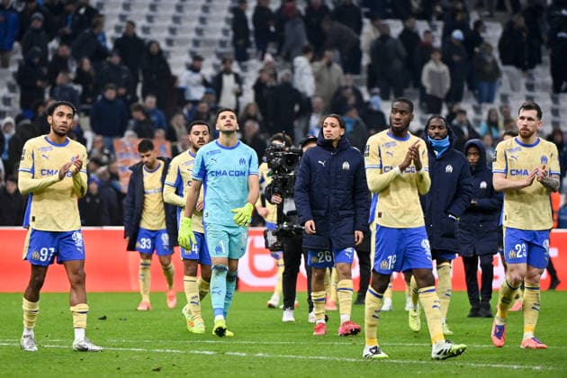 Olympique de Marseille v Toulouse FC - Ligue 1 McDonald s 2025 2026 01 Geronimo RULLI (om) - 26 Bilal NADIR (om) - 23 Pierre-Emile HOJBJERG (om) during the Ligue 1 McDonald s match between Olympique de Marseille and Toulouse FC at Stade Velodrome on November 29, 2025 in Marseille, France. Marseille France  Copyright: xFEPx 776348217