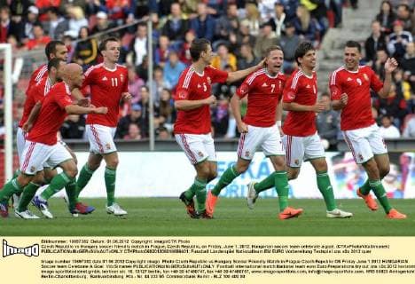 Football, EURO 2012, Test match, Czech Republic - Hungary 1:2