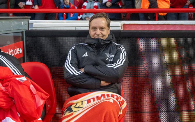 Soccer, Men, Season 2025 2026, 1 Bundesliga 12 Matchday , 1 FC Union Berlin 1 FC Heidenheim, Professional Soccer Managing Director Horst Heldt 1 FC Union Berlin , 29 11 2025, Copyright: xMatthiasxKochx
