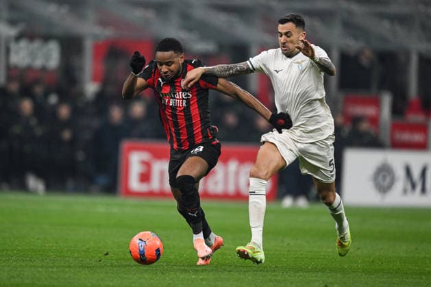 AC Milan v SS Lazio - Serie A Christopher Nkunku of AC Milan is in action during the Italian Serie A football match between AC Milan and SS Lazio at Giuseppe Meazza San Siro stadium in Milan, Italy, on November 29, 2025. Milano Italy  Copyright: xTizianoxBallabiox originalFilename:ballabio-acmilana251129_npcML.jpg