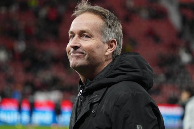Soccer, 1 Bundesliga, Season 2025 2026, Bayer 04 Leverkusen Borussia Dortmund 29 11 2025, Bayarena Leverkusen Kasper Hjulmand Coach Bayer 04 Leverkusen , Action, Single picture