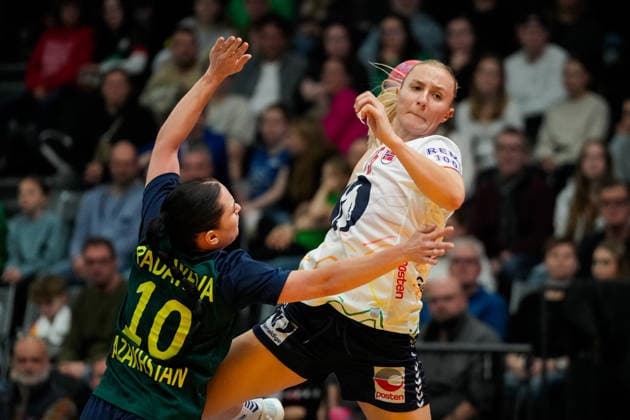 Women s Handball World Championship 2025 Kazakhstan Norway Trier, Germany 20251129 Norway s Henny Ella Reistad during the group stage match in the Women s Handball World Championship between Kazakhstan and Norway in the SWT Arena Photo Beate Oma Dahle NTB Trier Germany EDITORIAL USE ONLY RESTRICTED USE FOR BETTING COMPANIES  Copyright: xBeatexOmaxDahlex xNTBx