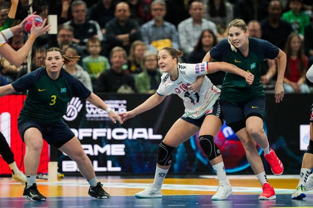 Women s Handball World Championship 2025 Kazakhstan Norway Trier, Germany 20251129 Norway s Selma Henriksen during the group stage match in the Women s Handball World Championship between Kazakhstan and Norway in the SWT Arena Photo Beate Oma Dahle NTB Trier Germany EDITORIAL USE ONLY RESTRICTED USE FOR BETTING COMPANIES  Copyright: xBeatexOmaxDahlex xNTBx