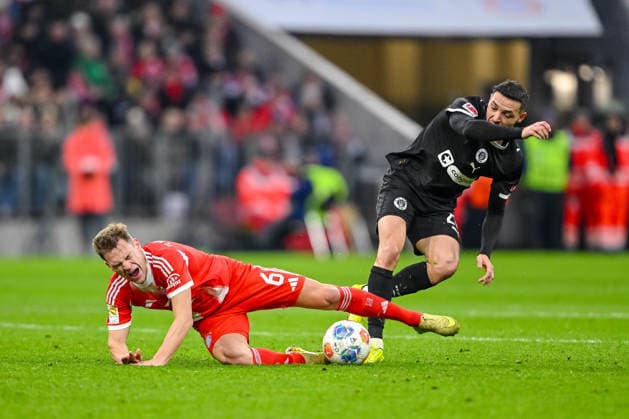 Joshua Kimmich Bayern Munich and Mathias Pereira Lage FC St Pauli in a duel during the Bundesliga match between FC Bayern Munich and FC St Pauli, Allianz Arena on November 29, 2025 in Munich, Germany Photo by Harry Langer DeFodi Images Joshua Kimmich Bayern Munich and Mathias Pereira Lage FC St Pauli battle for the ball during the Bundesliga match between FC Bayern Munich and FC St Pauli at Allianz Arena on November 29, 2025 in München, Germany Photo by Harry Langer DeFodi Images DFL regulations prohibit any use of photographs as image sequences and or quasi video Photo by Harry Langer DeFodi Images DFL regulations prohibit any use of photographs as image sequences and or quasi video