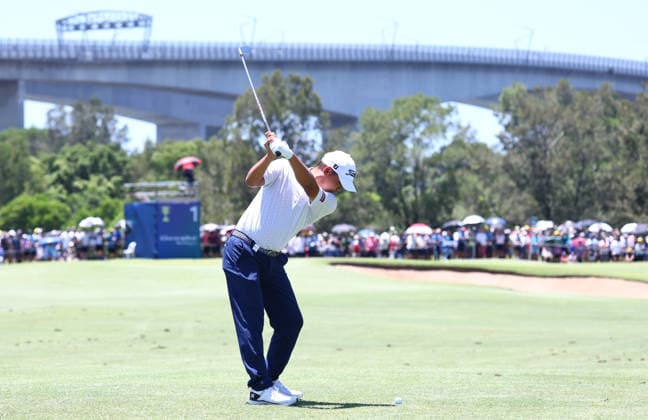 GOLF AUSTRALIAN PGA, Golf Herren New Zealand s Kazuma Kobori in action during the Final Round of the Australian PGA Championship at Royal Queensland Golf Club in Brisbane, Sunday, November 30, 2025. ( NO ARCHIVING, EDITORIAL USE ONLY BRISBANE QUEENSLAND AUSTRALIA  Copyright: xx 20251130112120022569
