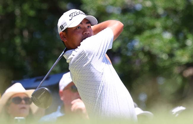GOLF AUSTRALIAN PGA, Golf Herren New Zealand s Kazuma Kobori in action during the Final Round of the Australian PGA Championship at Royal Queensland Golf Club in Brisbane, Sunday, November 30, 2025. ( NO ARCHIVING, EDITORIAL USE ONLY BRISBANE QUEENSLAND AUSTRALIA  Copyright: xx 20251130118999873512