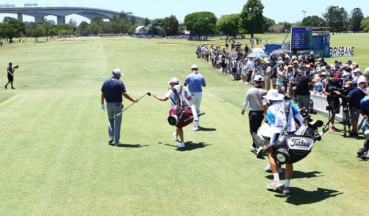GOLF AUSTRALIAN PGA, Golf Herren Australia s Marc Leishman on the first hole during the Final Round of the Australian PGA Championship at Royal Queensland Golf Club in Brisbane, Sunday, November 30, 2025. ( NO ARCHIVING, EDITORIAL USE ONLY BRISBANE QUEENSLAND AUSTRALIA  Copyright: xx 20251130135706822245