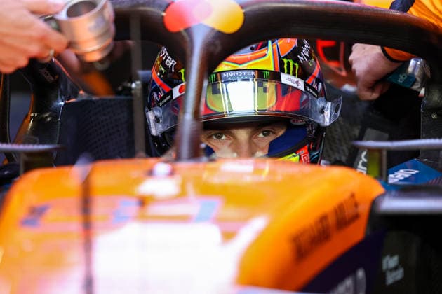 (251130) -- DOHA, Nov. 30, 2025 -- McLaren s Australian Driver Oscar Piastri prepares before the Sprint race of the Formula One Qatar Grand Prix at the Lusail International Circuit in Doha, Qatar, on Nov. 29, 2025. (Photo by Xinhua) (SP)QATAR-DOHA-F1-GRAND PRIX-SPRINT LixChao 