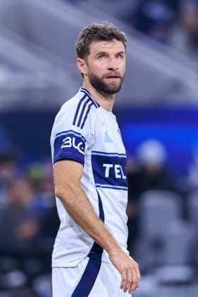 November 29, 2025, San Diego, California, USA: Thomas Muller 13 of the Vancouver Whitecaps during the Audi 2025 MLS, Fussball Herren, USA Cup Playoffs Western Conference Final match against the San Diego FC on Saturday November 29, 2025 at Snapdragon Stadium in San Diego, California. Vancouver Whitecaps defeat San Diego FC, 3-1. ARIANA RUIZ PI San Diego USA - ZUMAp124 20251129_zaa_p124_041 Copyright: xArianaxRuizx