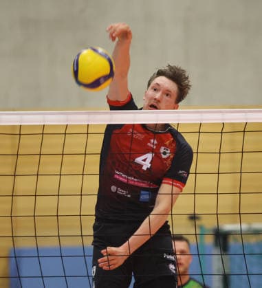 Ludwigsburg , Volleyball Bundesliga , Barock Volleys MTV Ludwigsburg vs Energiequelle Netzhoppers KW Königs Wusterhausen , Darius Diefenbach Ludwigsburg