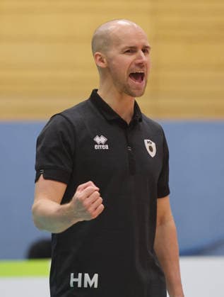 Ludwigsburg , Volleyball Bundesliga , Barock Volleys MTV Ludwigsburg vs Energiequelle Netzhoppers KW Königs Wusterhausen , Coach Hasse Mattila Ludwigsburg