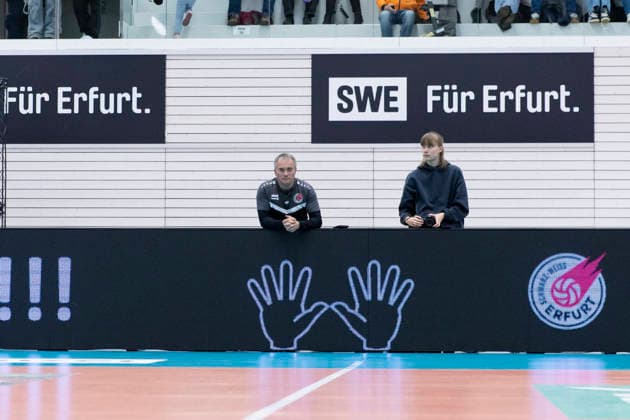 1 Volleyball Bundesliga Women Schwarz Weiss Erfurt vs ETV Hamburger Volksbank Volleys Erfurt 29 11 2025 Michael Panse President Schwarz Weiss Erfurt 1 Volleyball Bundesliga Women Schwarz Weiss Erfurt vs ETV Hamburger Volksbank Volleys Riethsporthalle Erfurt 29 11 2025 Copyright: xBEAUTIFULxSPORTS Duehringx