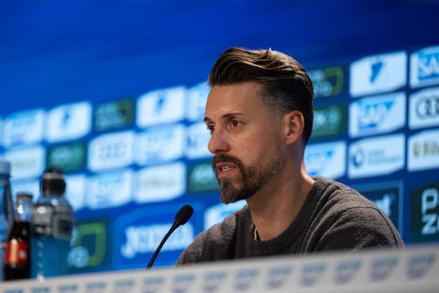 Press conference after the match, Sandro Wagner FC Augsburg, Head coach, Coach GER, TSG 1899 Hoffenheim vs FC Augsburg, Football, Men, 1 Bundesliga, Matchday 12, Season 2025 2026, 29 11 2025, DFL DFB REGULATIONS PROHIBIT ANY USE OF PHOTOGRAPHS AS IMAGE SEQUENCES AND OR QUASI VIDEO, GER, TSG 1899 Hoffenheim vs FC Augsburg, Football, Men, 1 Bundesliga, Matchday 12, Season 2025 2026, 29 11 2025 Sinsheim Copyright: xEibner-Pressefoto WolfgangxFrankx EP_WFK