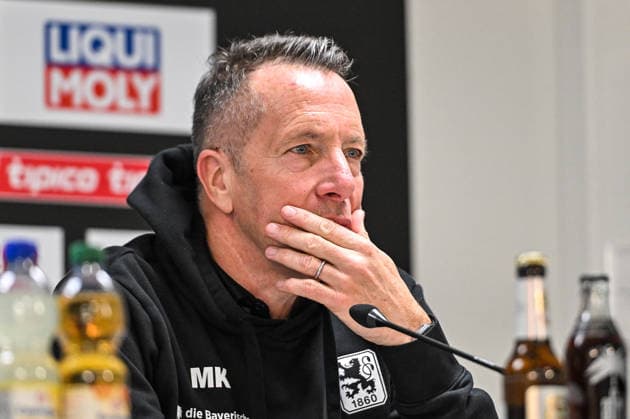 GER, 3 Liga, SSV Ulm 1846 vs TSV 1860 Munich 29 11 2025, Donaustadion, Ulm, GER, 3 Liga, SSV Ulm 1846 vs TSV 1860 Munich, in the picture Markus Kauczinski Muenchen , Press conference after the match nordphotoxGmbHx xHafner nph00200