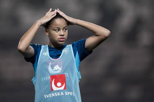 251130 Felicia Schröder during a training session with the Swedish women s national football team on November 30, 2025 in Stockholm Photo Kenta Jönsson BILDBYRAN COP 210 KJ0291 fotboll football soccer fotball träning practice training sverige sweden dam bbeng  Copyright: KENTAxJÖNSSON BB251130KJ006