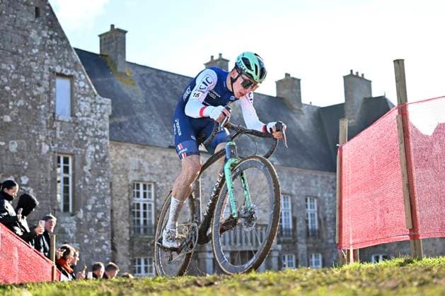UCI Cyclocross World Cup 2025-2026 Flamanville FLAMANVILLE, FRANCE - NOVEMBER 30 : SPARFEL Aubin (FRA) during the 2nd leg of the Flamanville UCI Cyclocross World Cup 2025-2026 a cyclocross race for Men U23 on November 30, 2025 in Flamanville, France, 30 11 2025 ( Flamanville France  Copyright: xBcex