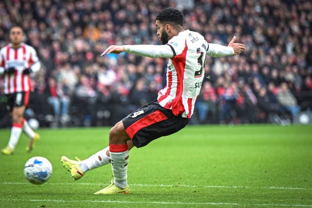 Netherlands, Football, Eredivisie, Matchday 14, 2025 2026, PSV Eindhoven vs FC Volendam, 30 11 2025, Philips Stadion , Eindhoven, Netherlands, Ismael Saibari PSV Eindhoven, 34 on target Copyright: xMarkusxVerwimpx