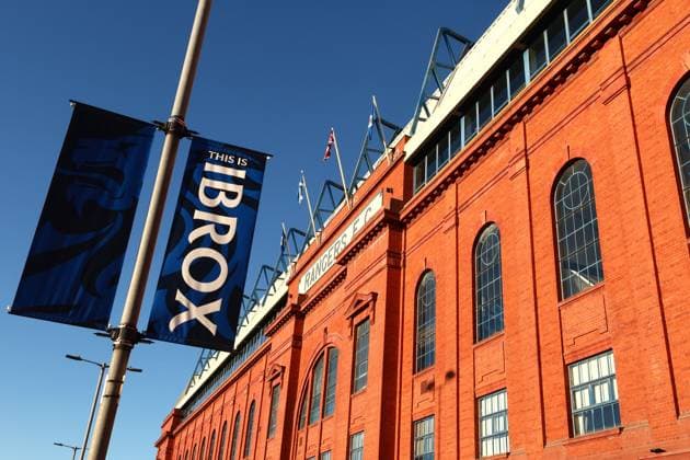 The sun shines on the Bill Struth Main Stand for the William Hill Scottish Premiership match at Ibrox Stadium, Glasgow. Rangers v Falkirk - William Hill Scottish Premiership - Ibrox Stadium, Glasgow, Lanarkshire, Scotland, UK - 30 Nov 2025Glasgow Ibrox Lanarkshire United Kingdom EDITORIAL USE ONLY  Copyright: xO Rourke RangersxFC Shutterstockx 15992394c