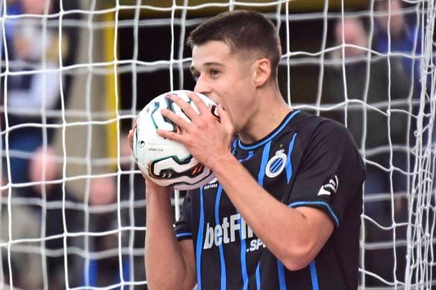 Club Brugge v Royal Antwerp FC - Jupiler Pro League BRUGGE, BELGIUM - NOVEMBER 30 : Tresoldi Nicolo forward of Club Brugge during the Jupiler Pro League match between Club Brugge and Royal Antwerp FC on November 30, 2025 in Brugge, Belgium, 30 11 2025 Brugge Belgium  Copyright: xJanxDexMeuleneirx