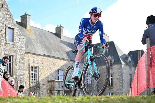 UCI Cyclocross World Cup 2025-2026 Flamanville FLAMANVILLE, FRANCE - NOVEMBER 30 : Fouquenet Amandine (FRA) during the 2nd leg of the Flamanville UCI Cyclocross World Cup 2025-2026 a cyclocross race for Women Elite on November 30, 2025 in Flamanville, France, 30 11 2025 ( Flamanville France  Copyright: xBcex