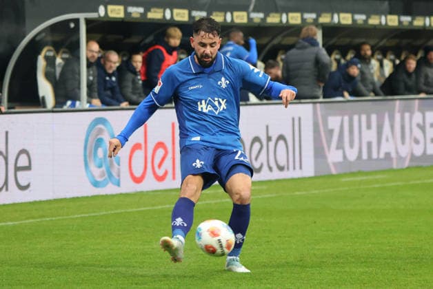 30 11 2025, Football, Men, 2 Bundesliga, Season 2025 2026, SV 07 Elversberg SV Darmstadt 98, Marco Richter SV Darmstadt 98 Elversberg Ursapharm Arena an der Kaiserlinde Saarland Germany DEU Copyright: xFabianxKleerx