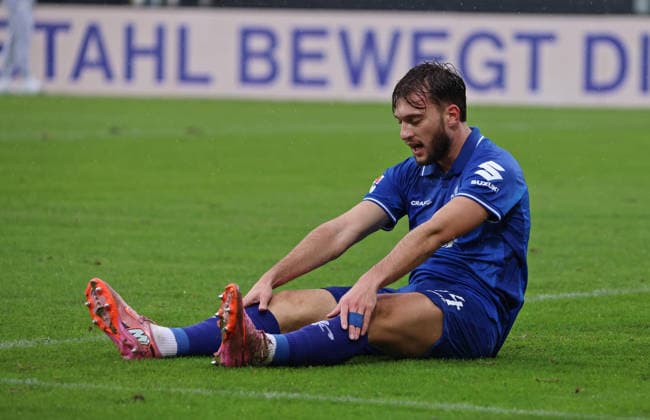 30 11 2025, Football, Men, 2 Bundesliga, Season 2025 2026, SV 07 Elversberg SV Darmstadt 98, Killian Corredor SV Darmstadt 98 disappoints Elversberg Ursapharm Arena an der Kaiserlinde Saarland Germany DEU Copyright: xFabianxKleerx
