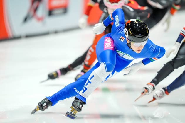 2025-11-30 - ISU Short Track World Tour 4 DORDRECHT, NETHERLANDS - NOVEMBER 30: Arianna Fontana of Italy during the ISU Short Track World Tour 4 at the Sportboulevard on November 30, 2025 in Dordrecht, Netherlands Dordrecht Sportboulevard Netherlands Content not available for redistribution in The Netherlands directly or indirectly through any third parties. Copyright: xDouwexBijlsmax
