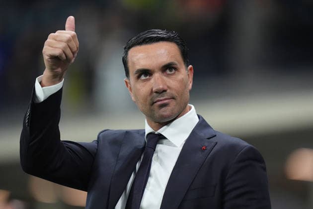 Atalanta™s head coach Raffaele Palladino during the Serie A soccer match between Atalanta and Fiorentina at the New Balance Stadium in Bergamo , north Italy - Sunday , November 30 , 2025. - Soccer .  Copyright: xSpada LaPressex