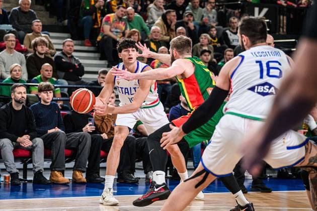 Gabriele Procida Nazionale Italiana Maschile Senior - 2027 FIBA Basketball World Cup Qualifiers Lituania Lithuania - Italia Italy FIP 2025 Klaipeda, 30 11 2025 Foto M.Ceretti Ciamillo-Castoria Klaipeda ITA  Copyright: xMassimoxCerettix