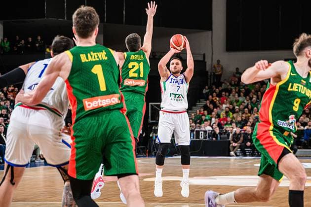 Stefano Tonut Nazionale Italiana Maschile Senior - 2027 FIBA Basketball World Cup Qualifiers Lituania Lithuania - Italia Italy FIP 2025 Klaipeda, 30 11 2025 Foto M.Ceretti Ciamillo-Castoria Klaipeda ITA  Copyright: xMassimoxCerettix