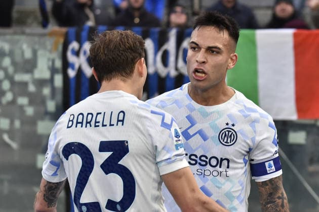 Pisa, November 30, 2025, Arena Garibaldi, Romeo Anconetani Stadium, Serie A Football Championship - PisaSC vs. Inter. Pictured: Lautaro celebrates his goal.  Copyright: xRobertoxCappellox xipa-agency.netx xRobertoxCappellox IPA_Agency_IPA68561933