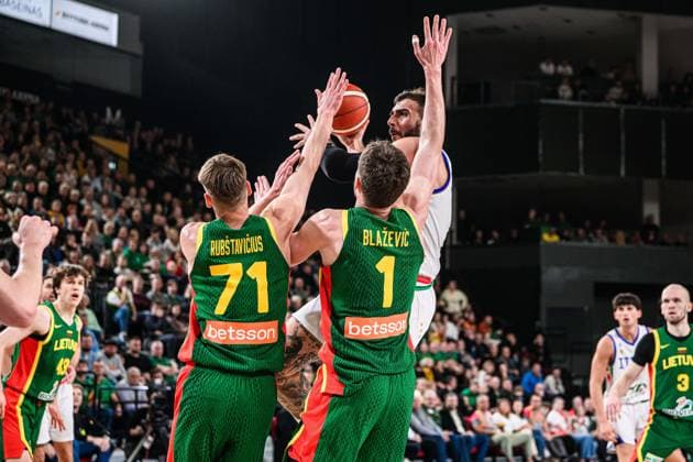 Amedeo Tessitori Nazionale Italiana Maschile Senior - 2027 FIBA Basketball World Cup Qualifiers Lituania Lithuania - Italia Italy FIP 2025 Klaipeda, 30 11 2025 Foto M.Ceretti Ciamillo-Castoria Klaipeda ITA  Copyright: xMassimoxCerettix