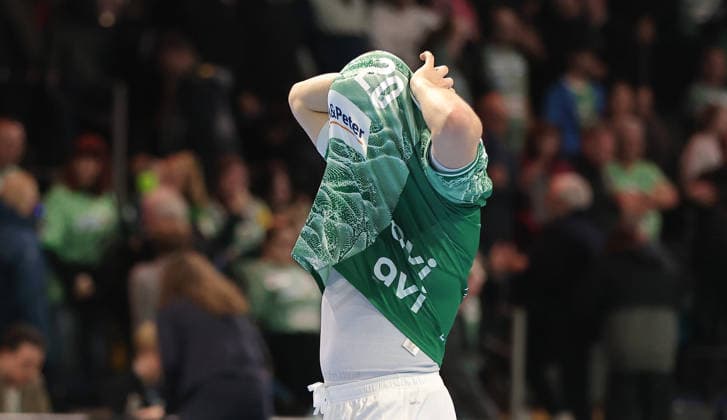 Tim Freihöfer disappointed after the end of the game Disappointment Sport Handball HBL Bundesliga Men 14 Matchday Season 2025 2026 30 11 2025 Füchse Berlin vs TBV Lemgo Lippe