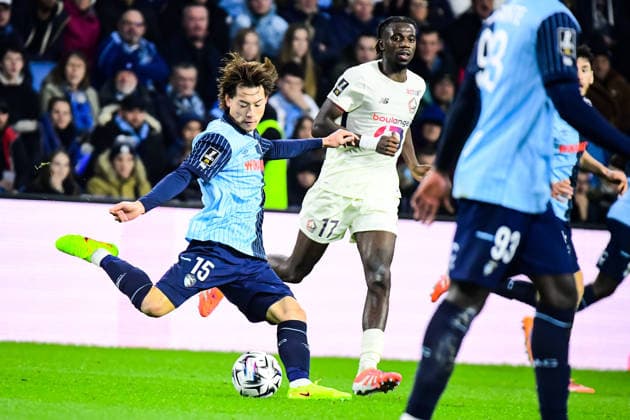 FOOTBALL : AC Le Havre vs Lille OSC - Ligue 1 McDonald s - JournÃ e 14 - 30 11 2025 Ayumu Seko (AC Le Havre) Le HavreFrance  Copyright: xBaptistexAutissierx