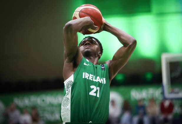 FIBA EuroBasket 2029 Pre-Qualifier, National Basketball Arena, Dublin 30 11 2025 Ireland vs North Macedonia Ireland s Taiwo Badmus Taiwo Badmus 30 11 2025  Copyright: x INPHO TomxMaherx BI7I7025