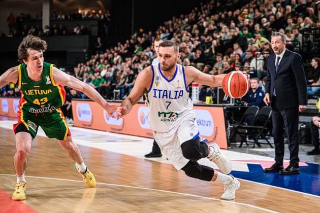 Stefano Tonut Nazionale Italiana Maschile Senior - 2027 FIBA Basketball World Cup Qualifiers Lituania Lithuania - Italia Italy FIP 2025 Klaipeda, 30 11 2025 Foto M.Ceretti Ciamillo-Castoria Klaipeda ITA  Copyright: xMassimoxCerettix