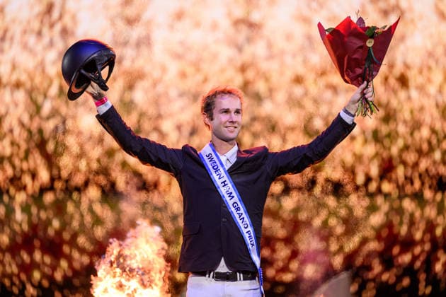 251130 Gilles Thomas of Belgium celebrates after winning the international jumping during day 4 of Sweden International Horse Show on November 30, 2025 in Stockholm. Photo: Jesper Zerman BILDBYRAN kod JZ JZ0651 ridsport equestrian sweden international horse show sihs 2025 bbeng hästhoppning jubel *** 251130 Gilles Thomas of Belgium celebrates after winning the international jumping during day 4 of Sweden International Horse Show on November 30, 2025 in Stockholm Photo Jesper Zerman BILDBYRAN kod JZ JZ0651 ridsport equestrian sweden international horse show sihs 2025 bbeng hästhoppning jubel  Copyright: JESPERxZERMAN BB251130JZ017