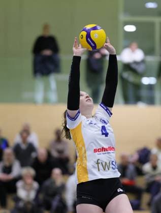 Germany Bad Soden 30 11 2025 Volleyball Hesse 2 Bundesliga South Women Season 2025 2026 8 Matchday TG Bad Soden ws Sparda BSP Stuttgart blue v l Lea Beerboom Bad Soden Nr 4 Sport TG Bad Soden Sparda BSP Stuttgart