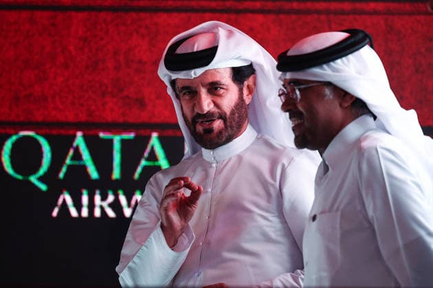 F1 - QATAR GRAND PRIX 2025 BEN SULAYEM Mohammed (uae), President of the FIA, portrait podium during the 2025 Formula 1 Qatar Grand Prix, 23th round of the 2025 FIA Formula One World Championship, WM, Weltmeisterschaft from November 28 to 30, 2025 on the Lusail International Circuit, in Lusail, Qatar - LusailQatar  Copyright: xEricxAlonsox