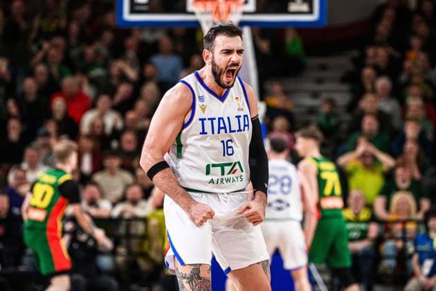 Amedeo Tessitori Nazionale Italiana Maschile Senior - 2027 FIBA Basketball World Cup Qualifiers Lituania Lithuania - Italia Italy FIP 2025 Klaipeda, 30 11 2025 Foto M.Ceretti Ciamillo-Castoria Klaipeda ITA  Copyright: xMassimoxCerettix