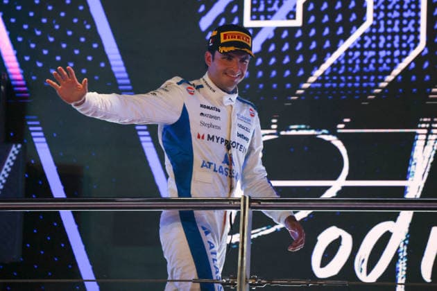 , Podium, Race, QAT, Formula 1 World Championship, Qatar Grand Prix, Doha, Lusail, Lusail International Circuit, Sunday, Race Day, 30 11 2025 QAT, Formula 1 World Championship, Qatar Grand Prix, Doha, Lusail, Lusail International Circuit, Sunday, Race Day, 30 11 2025 Doha Copyright: xEibner-Pressefoto AnnikaxGrafx EP_AGF