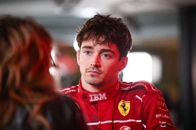 Charles Leclerc Scuderia Ferrari HP, 16 , TV Pen, Interview, Post Race, Race, QAT, Formula 1 World Championship, Qatar Grand Prix, Doha, Lusail, Lusail International Circuit, Sunday, Race Day, 30 11 2025 QAT, Formula 1 World Championship, Qatar Grand Prix, Doha, Lusail, Lusail International Circuit, Sunday, Race Day, 30 11 2025 Doha Copyright: xEibner-Pressefoto AnnikaxGrafx EP_AGF