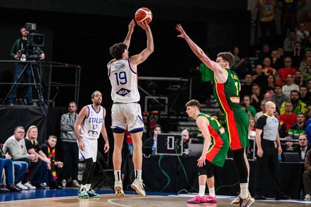 Gabriele Procida Nazionale Italiana Maschile Senior - 2027 FIBA Basketball World Cup Qualifiers Lituania Lithuania - Italia Italy FIP 2025 Klaipeda, 30 11 2025 Foto M.Ceretti Ciamillo-Castoria Klaipeda ITA  Copyright: xMassimoxCerettix