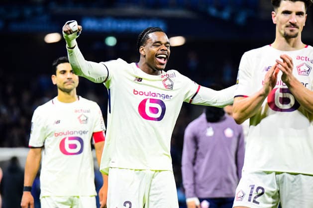 FOOTBALL : AC Le Havre vs Lille OSC - Ligue 1 McDonald s - JournÃ e 14 - 30 11 2025 Nanthan Ngoy (Lille OSC) Le HavreFrance  Copyright: xBaptistexAutissierx