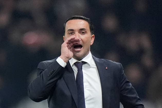 Atalanta™s head coach Raffaele Palladino during the Serie A soccer match between Atalanta and Fiorentina at the New Balance Stadium in Bergamo , north Italy - Sunday , November 30 , 2025. - Soccer .  Copyright: xSpada LaPressex