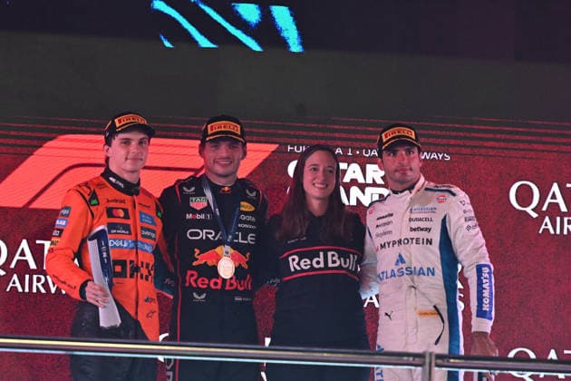 Redbull driver Max Verstappen claimed a crucial victory in Lusail International Circuit during Qatar Grand Prix in Doha, Qatar on 29th Nov, 2025  Copyright: xRanjithxKumar IPAxSportx xipa-agency.netx xx IPA_68568976 IPA_Agency_IPA68568976