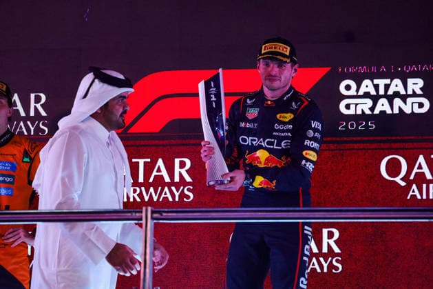 F1 - QATAR GRAND PRIX 2025 VERSTAPPEN Max (ned), Red Bull Racing RB21, portrait during the 2025 Formula 1 Qatar Grand Prix, 23th round of the 2025 FIA Formula One World Championship, WM, Weltmeisterschaft from November 28 to 30, 2025 on the Lusail International Circuit, in Lusail, Qatar - LusailQatar  Copyright: xFLORENTxGOODENx